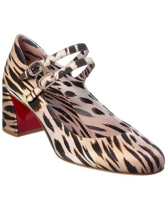 Christian Louboutin Miss Jane 55 Silk Pump