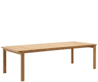 K Home Premium In-/Outdoor Esstisch Icara 220 x 102 cm, aus massivem Teakholz