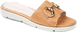 Patricia Green Princeton Sandal in Cognac Raffia at Nordstrom, Size 10