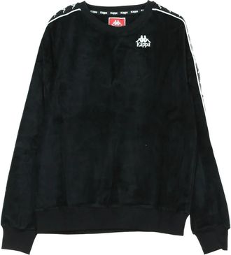 Kappa Klassieke Heren Crewneck Sweatshirt Zwart/Wit - Heren - Sweatshirts - Zwart - XL - Hoodies & sweatvesten