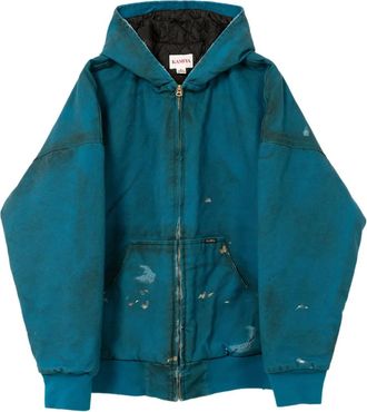 Bows & Arrows Boro gerafeld jack met rits - Blauw