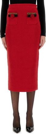 Self Portrait Knitted Midi Skirt-Donna