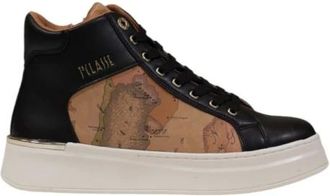 Alviero Martini 1A Classe Schoenen, Dames, Zwart, 40 EU, Zwarte Print Sneakers Herfst/Winter Stijl