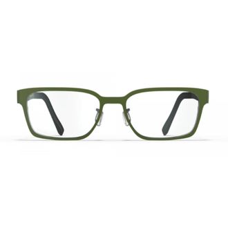 Blackfin Bf1059 Mayne Rectangular Beta Titanium Eyeglasses with Matte Olive Finish