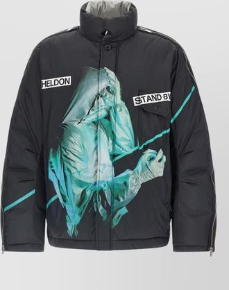 Undercover printed down puffer jacket
