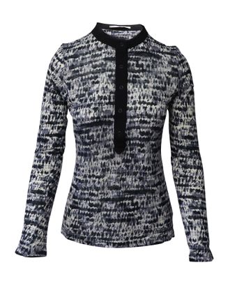 Proenza Schouler Proenza Schouler Long Sleeve Printed Blouse in Multicolor Cotton