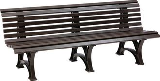 Blome Blome - Borkum Garden Bench 4 -longitud 2000 Mm De Color Marr&oacute;n