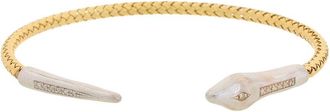 Meshmerise 18K Rose Gold Vermeil 0.12 Ct. Tw. Diamond Mesh Bangle