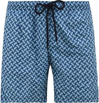 Drumohr Boxer Zwemshort met Trekkoord - Heren - Strandmode - Veelkleurig - M - Polyester - Badmode