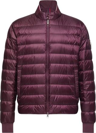 Moncler RIGEL BIKER JACKET Size: 5, colour: BURGUNDY