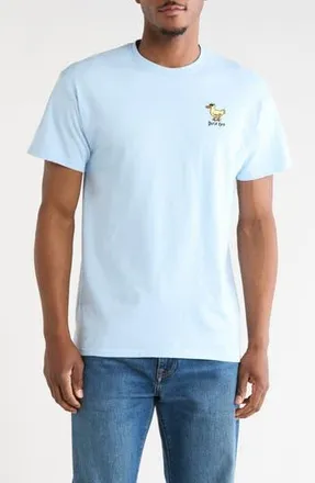 Riot Society Duck Off Embroidery T-Shirt in Light Blue at Nordstrom Rack, Size Xx-Large