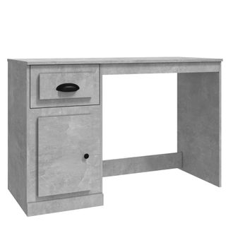 vidaXL Vidaxl - Escritorio Con Caj&oacute;n Madera Gris Hormig&oacute;n 115x50x75 Cm