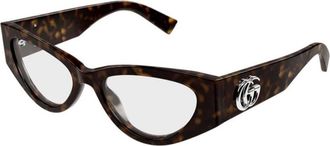 Gucci Cat Eye Brillen - Dames - Brillen - Bruin - 52 MM - Accessoires