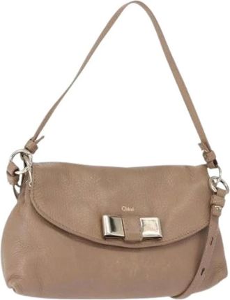 Chlo&eacute; Pre-owned Shoulder Bags, female, Beige, Size: ONE SIZE Pre-owned Shoulder Bag