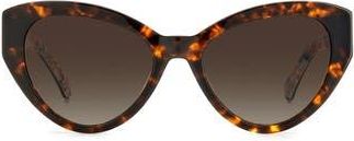 Kate Spade New York paisleigh 55mm gradient cat eye sunglasses in Havana/Brown at Nordstrom Rack