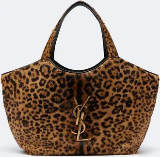 Saint Laurent Shopper Icare de pelo estampado