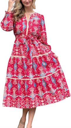Merci The Camille Dress In Red