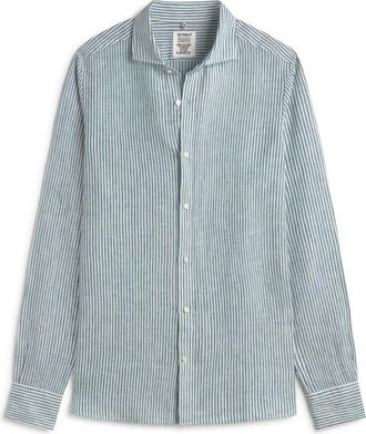 Ecoalf Alfredo Linen Stripes Shirt Hemd f&uuml;r Herren | grau