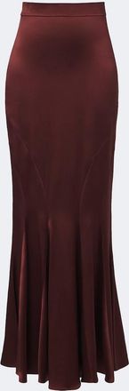 Max Mara Gonna lunga in raso di seta