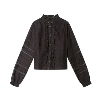 Isabel Marant Blouses, female, Black, Size: M Peline Top