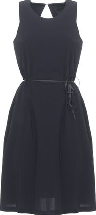 Roberto Ricci Design Sleeveless Blue Mini Dress With Cut-Out Detail And Matching Belt