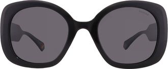 Polaroid Grey Butterfly Ladies Sunglasses PLD 6190/S 0807/M9 52