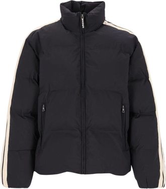 Palm Angels Black Quilted Sleeve Stripe Down Jacket