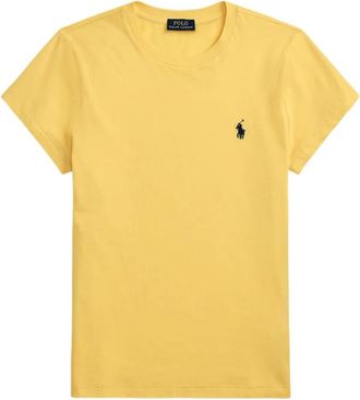 Ralph Lauren Yellow Crewneck Logo Embroidery T-Shirt