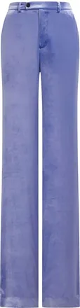 Marni straight-leg trousers - women - Cotton/Silk - 38 - Blue