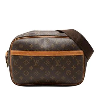 Louis Vuitton Pre-owned Reporter PM Monogram Schoudertas - Dames - Pre-owned - Bruin - Maat: ONE Size Leer