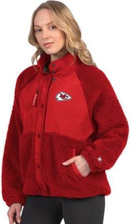 Starter Womens Starter Red Kansas City Chiefs On the Ball Sherpa Jacket at Nordstrom, Size Xx-Large