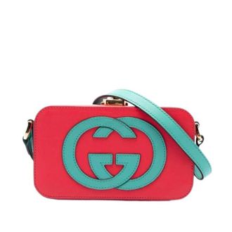 Gucci Pre-owned Vintage Crossbody Bag - Dames - Pre-owned - Rood - Maat: ONE Size Leer