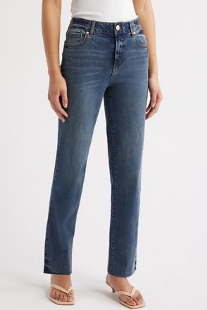 1822 Denim Magic Waistband High Waist Straight Leg Jeans in Allentown at Nordstrom, Size 32