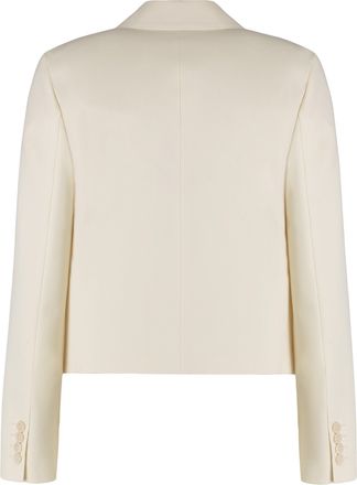 Max Mara Womens Cotton Jacket Asturie White Blazers
