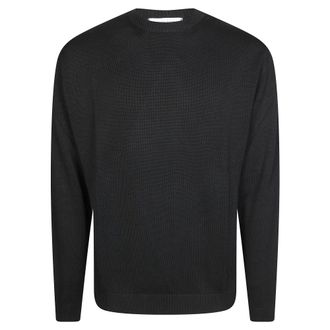 Daniele Fiesoli Round-neck Knitwear, male, Black, Size: L Maglia GC Base