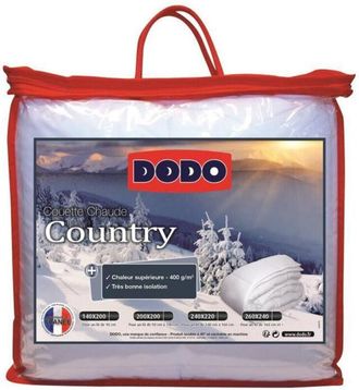 Dodo Dodo - Edred&oacute;n C&aacute;lido 400gr/m2 Country 200x200 Cm Blanco