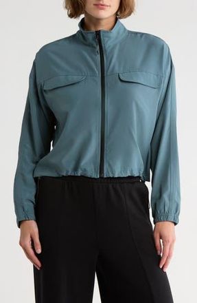 Kyodan Four-Way Stretch Crop Jacket in Oil Grey at Nordstrom Rack, Size X-Small