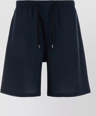 Cellar Door linen jago bermuda shorts back pocket