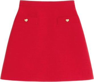 Valentino Garavani Red Mini Skirt