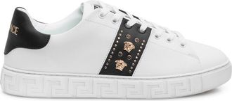 Versace Black Studded Greca Sneakers