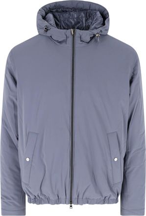 Herno Light Blue 4-Way Nylon Jacket