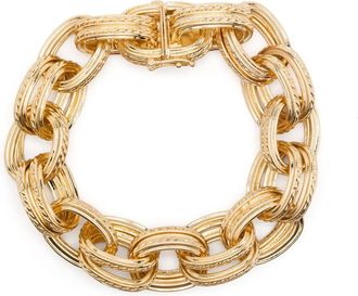 Anine Bing clasp-fastening bracelet - women - Gold Plated Metal - One Size
