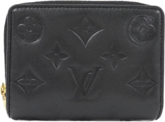 Louis Vuitton Black Leather Coin Purse/Coin Case (Pre-Owned)