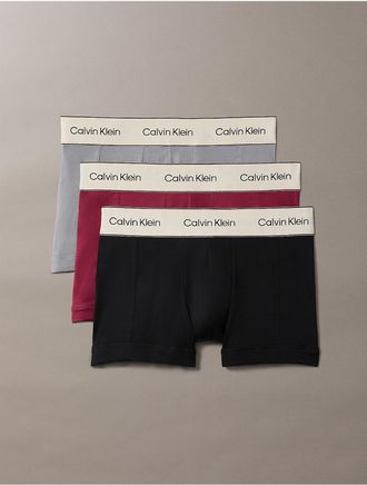 Calvin Klein Mens Heritage Cotton Stretch 3-Pack Trunk - Multi - XL