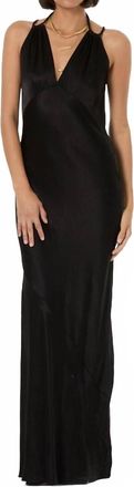 Young Fabulous & Broke Monica Maxi Slip Dress In Black