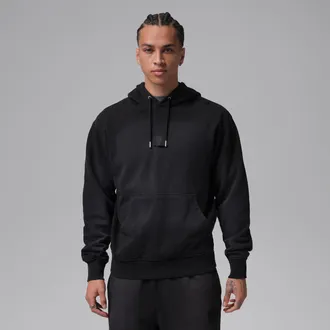 Nike Jordan Mens Jordan Flight Fleece Pullover Hoodie in Black | FV7249-010