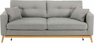 Maisons du monde Sof&aacute; cama escandinavo de 3/4 plazas gris claro