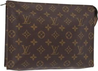 Louis Vuitton Pre-owned Clutches, female, Brown, Size: ONE SIZE Pre-owned Vintage Canvas Clutch