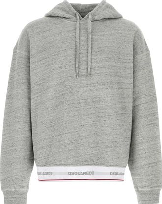 Dsquared2 Cotton Oversize Sweatshirt - Heren - Hoodies - Grijs - XL - Katoen - Hoodies & sweatvesten