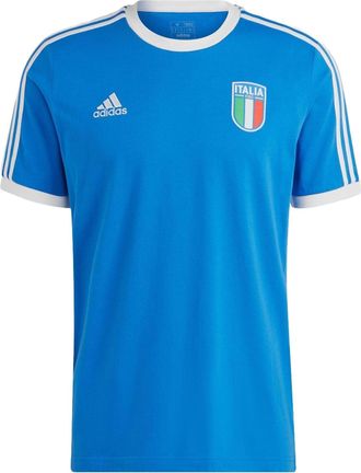adidas Italy 3-Stripes Tee Blue HT2185